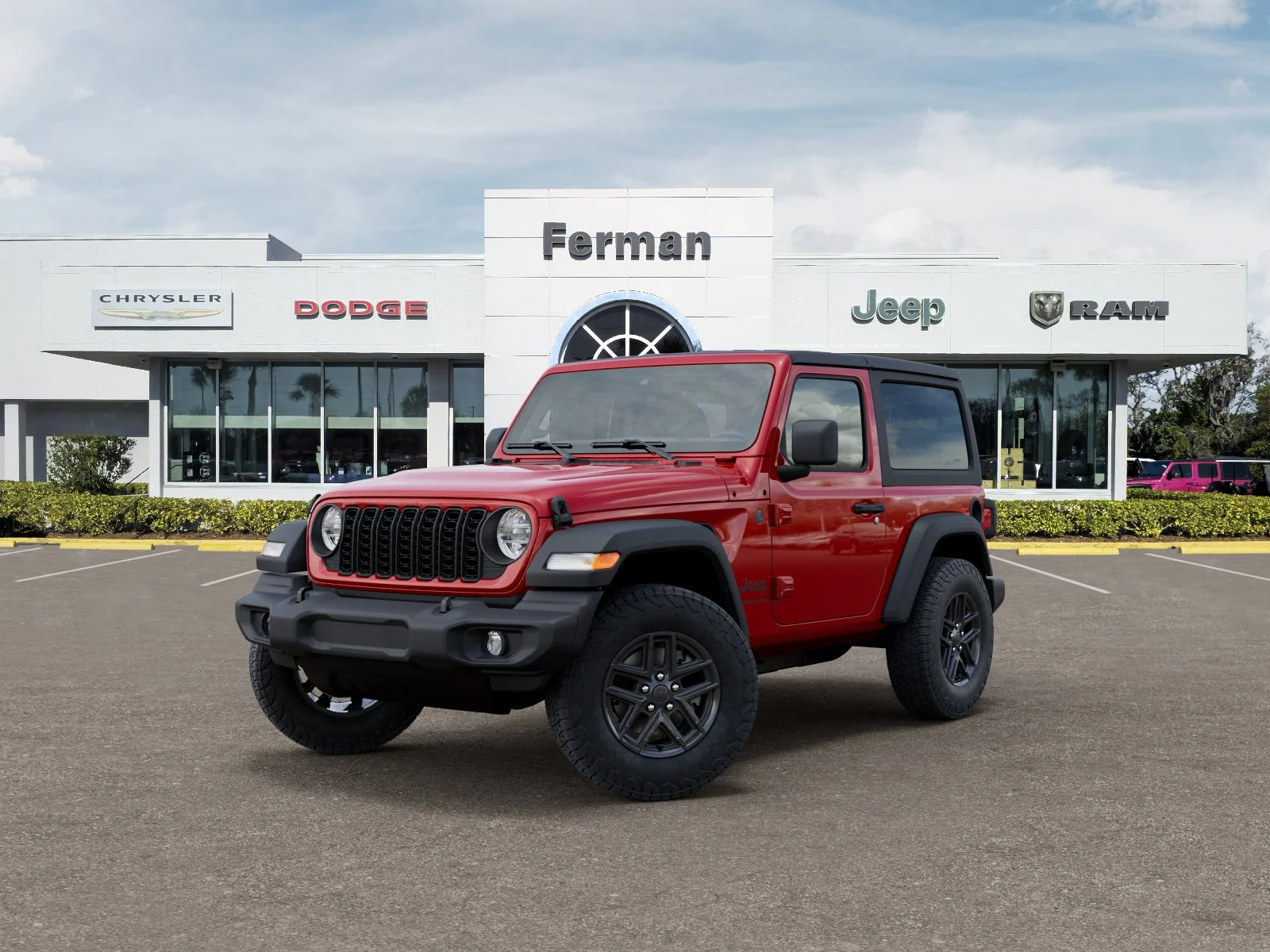 New 2026 Firecracker Red Clear-Coat Exterior Paint Jeep Sport S image 33