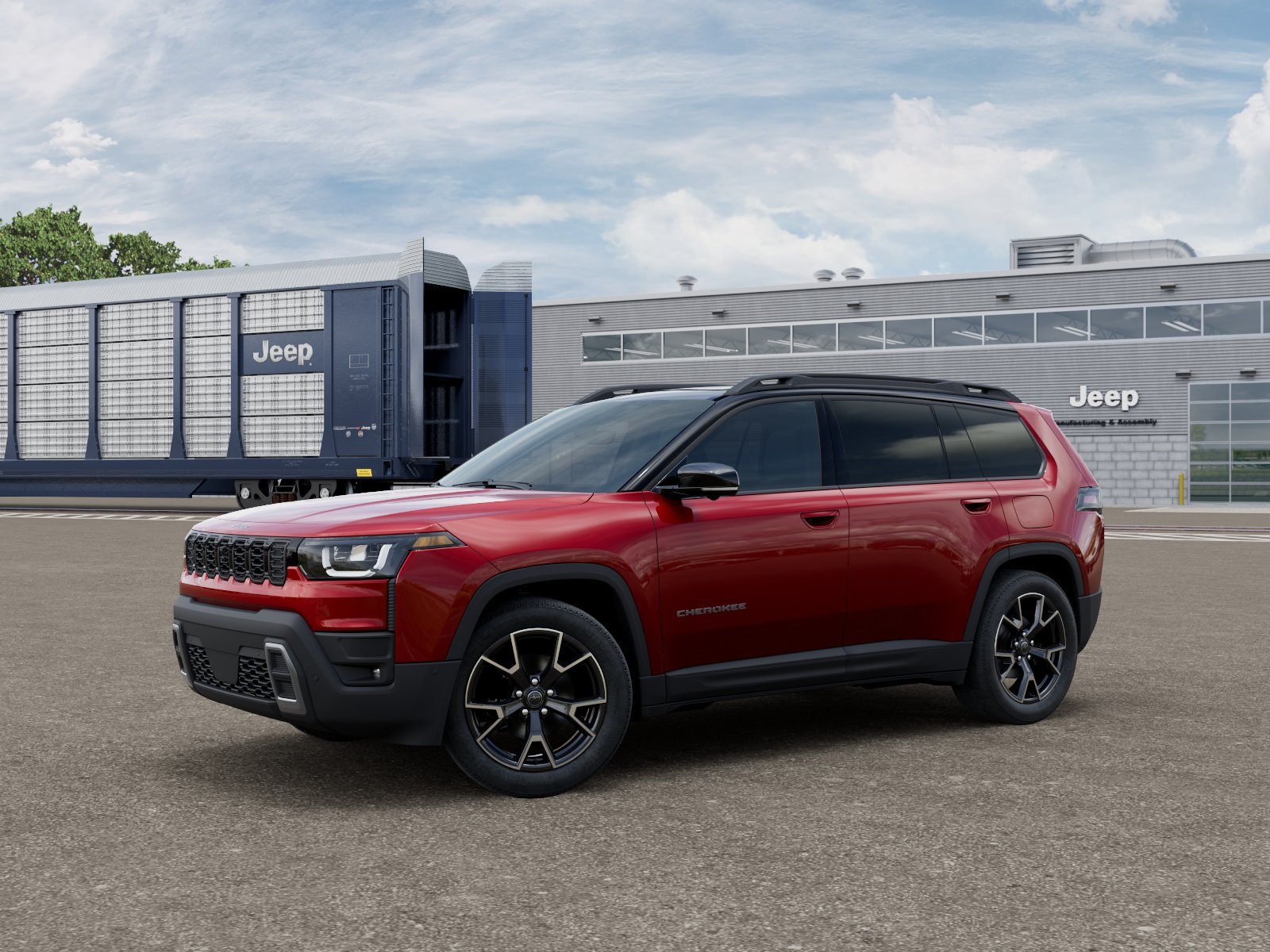 New 2026 Red Hot Pearl-Coat Exterior Paint Jeep Overland image 1