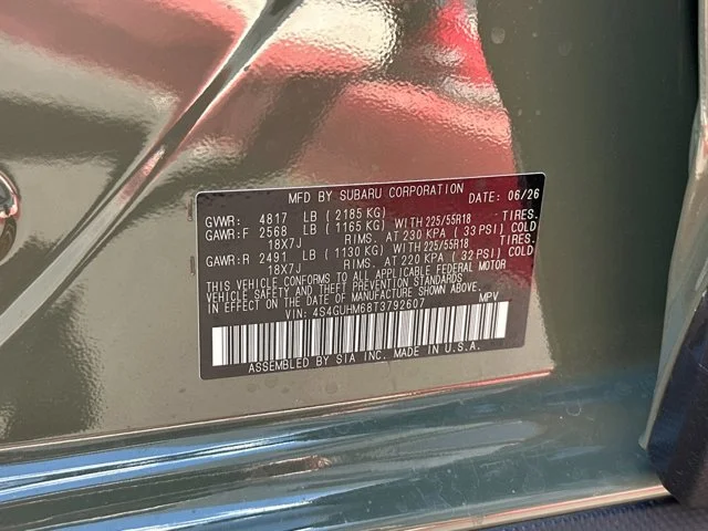 New 2026 ALPINE GREEN Subaru Limited image 56