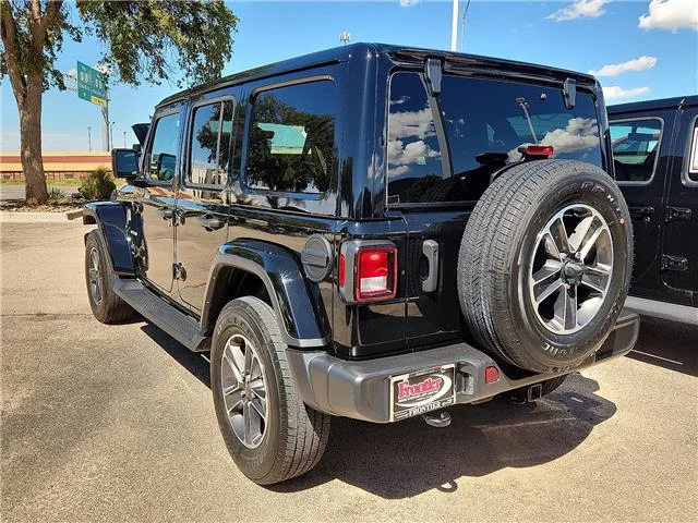 Used 2023 Black Clearcoat Jeep Sahara 4x4 image 2