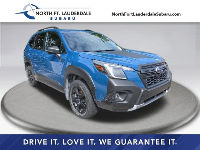 Certified Used 2024 Blue Subaru Wilderness image 1