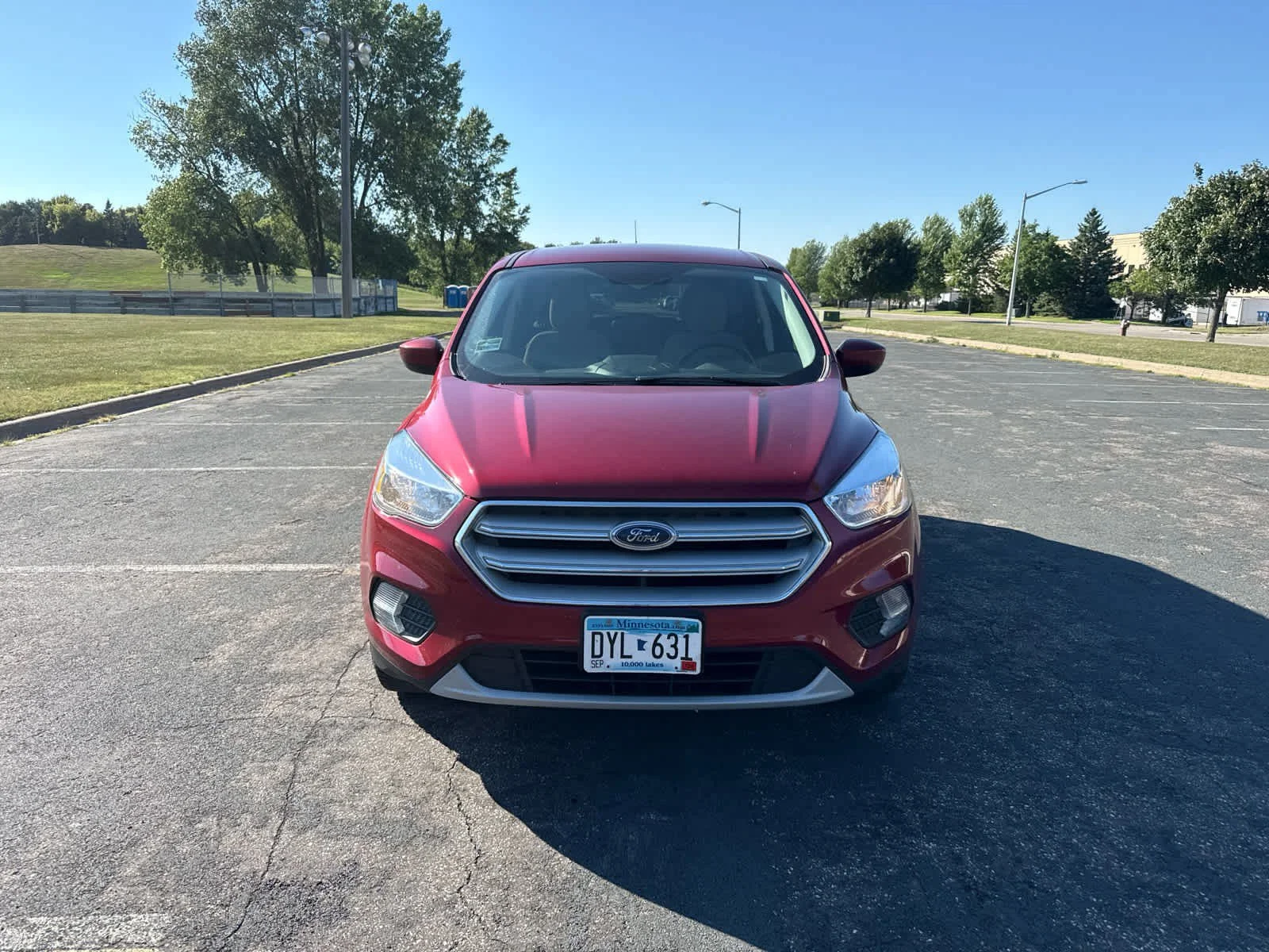 Used 2019 Ruby Red Metallic Tinted Clearcoat Ford SE image 3