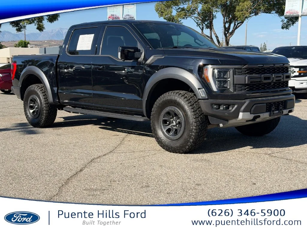 Certified Used 2022 Black Metallic Ford Raptor image 1