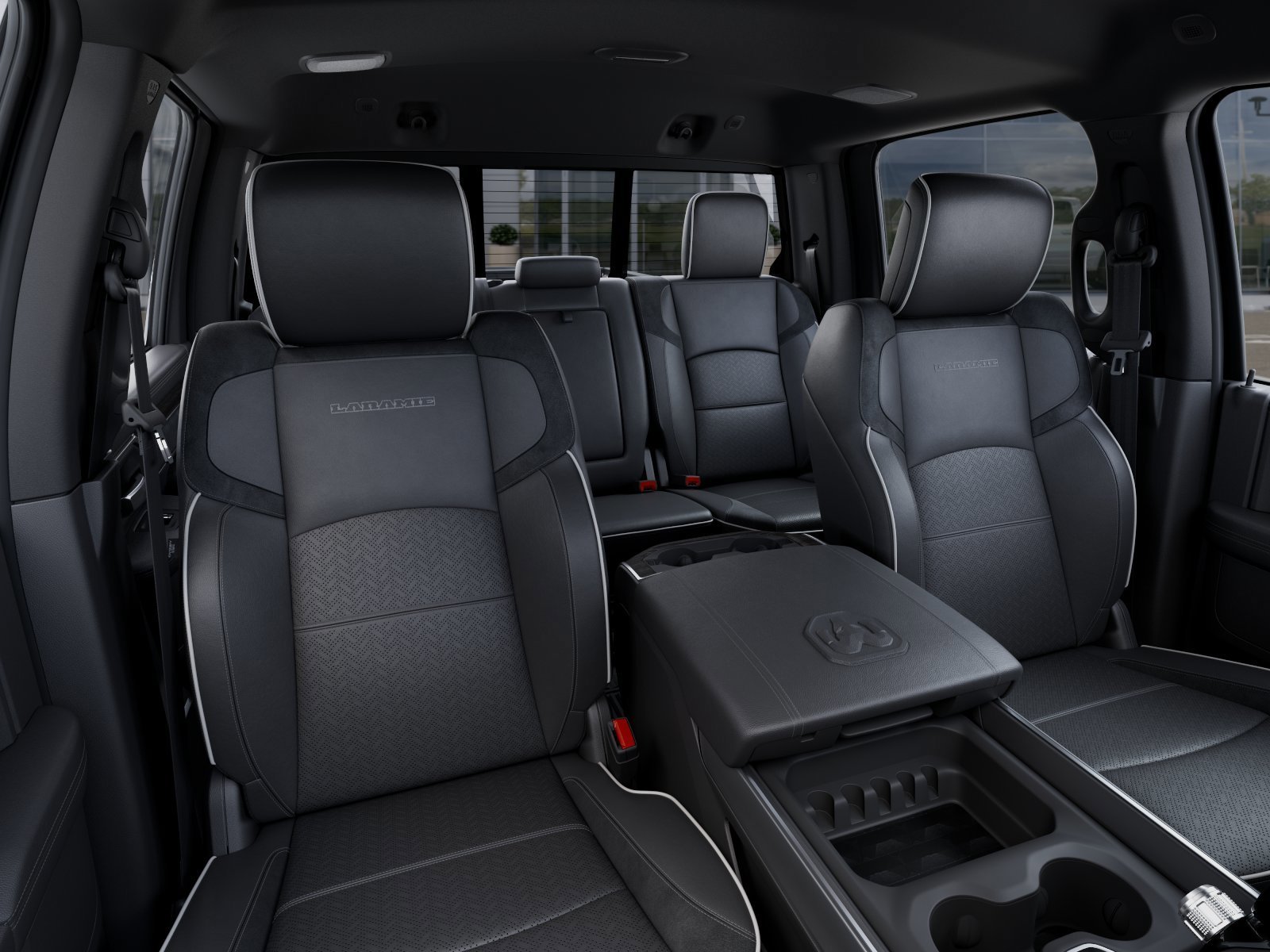 New 2026 Bright White Clear-Coat Exterior Paint RAM Laramie image 16