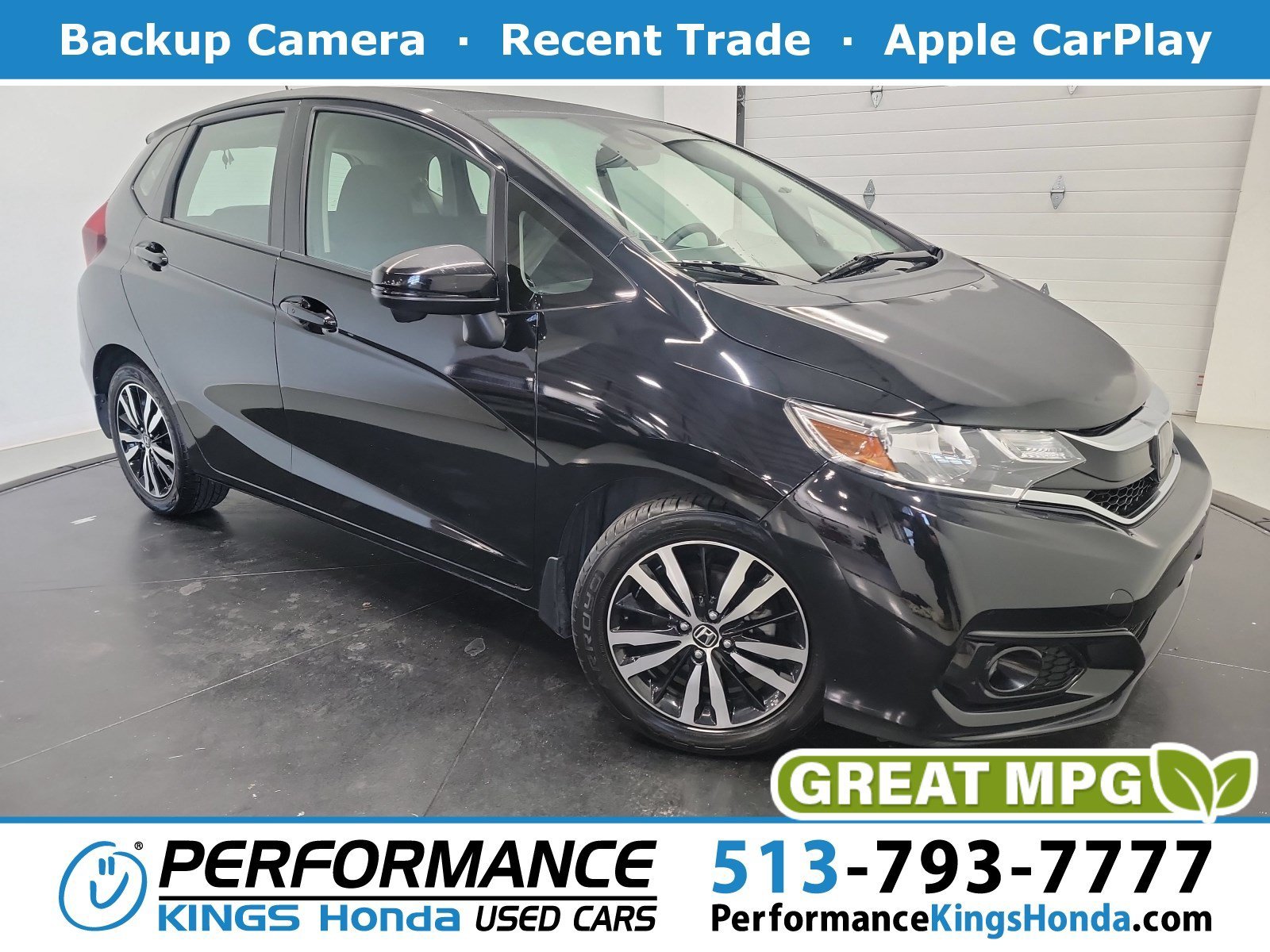 Used 2019 Crystal Black Pearl Honda EX image 1