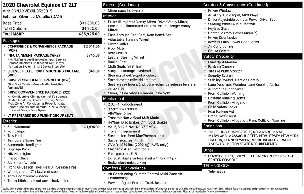Used 2020 Silver Chevrolet LT image 17