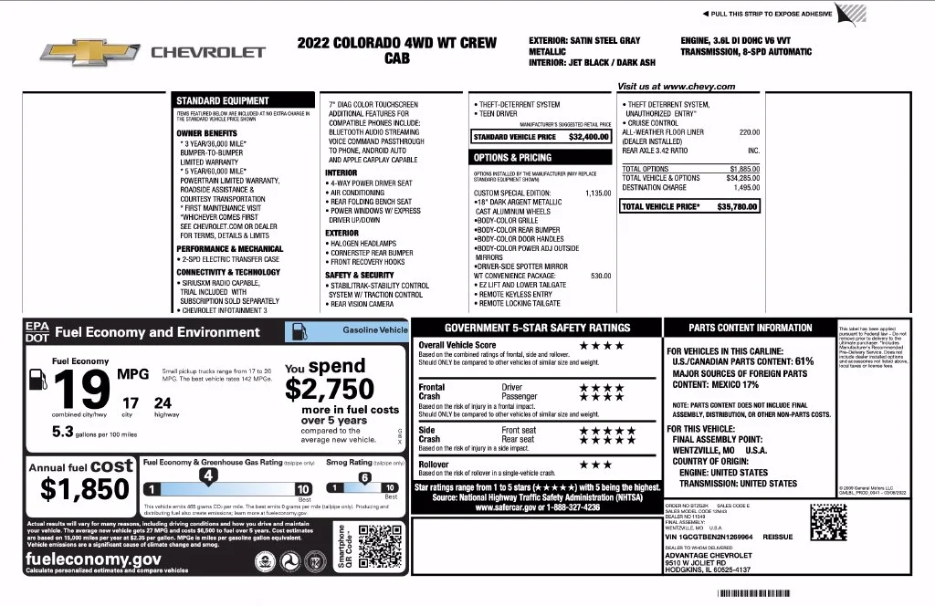 Used 2022 Gray Chevrolet Work Truck image 7