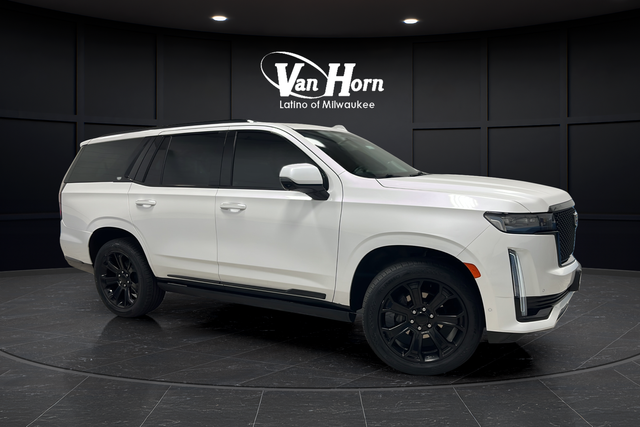 Used 2021 Crystal White Tricoat Cadillac Sport Platinum image 1