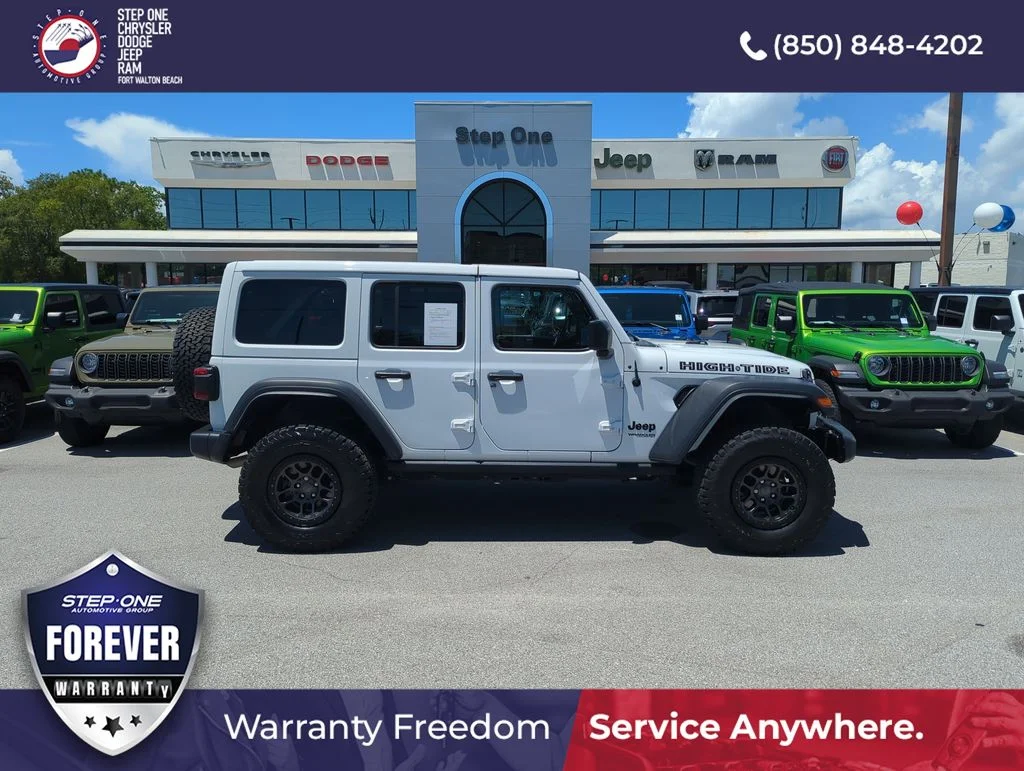 Certified Used 2022 White Jeep Unlimited High Tide image 7