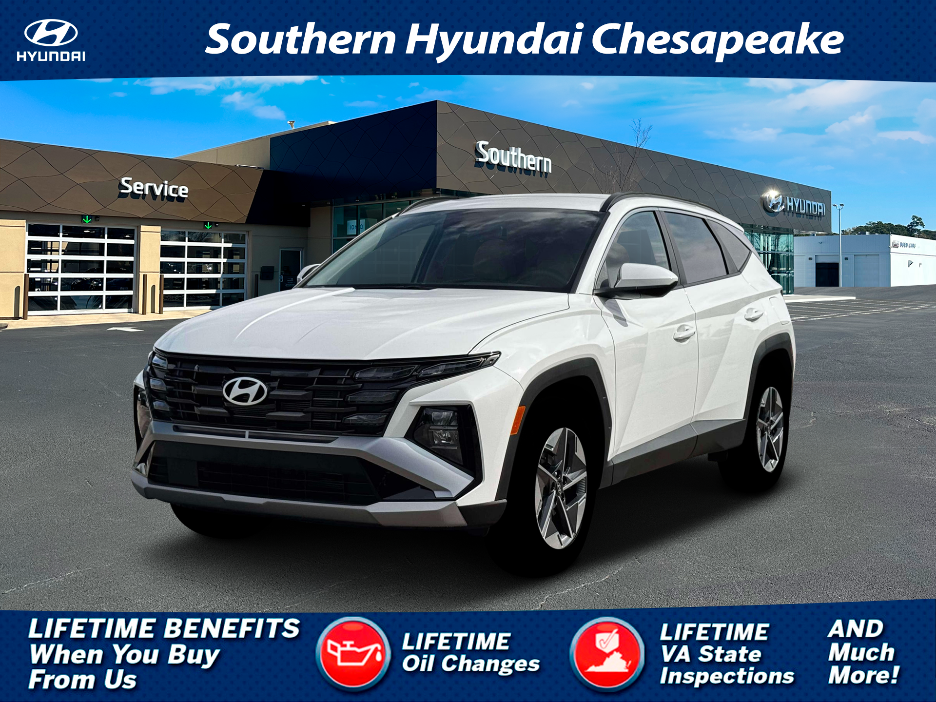 New 2026 White Hyundai SEL AWD image 1