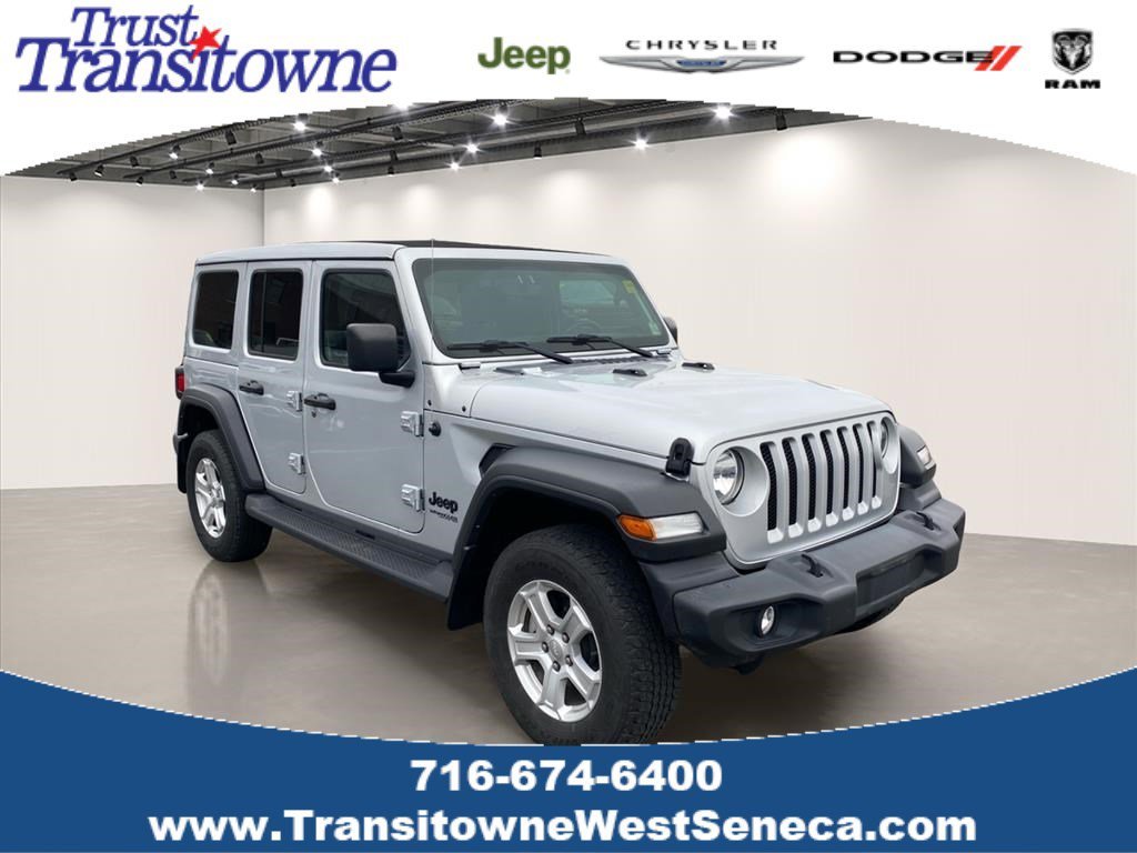 Used 2022 Silver Zynith Clearcoat Jeep Unlimited Sport S image 1