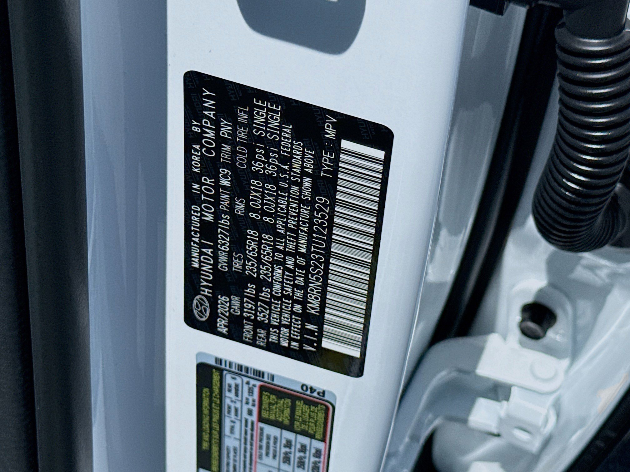 New 2026 Creamy White Pearl Hyundai SEL Premium FWD image 48