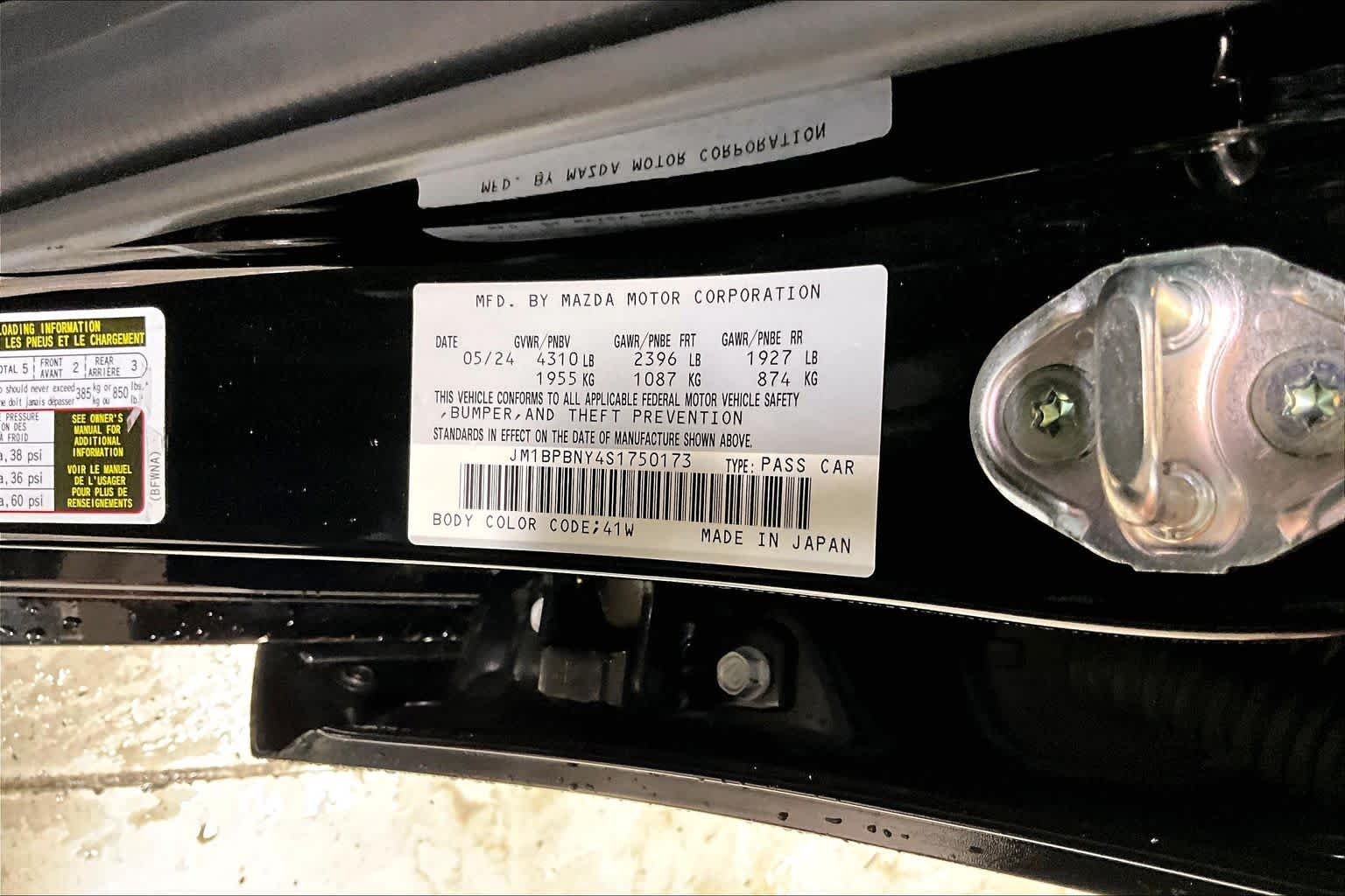 Used 2025 Jet Black Mica Mazda 2.5 Turbo Premium Plus image 34