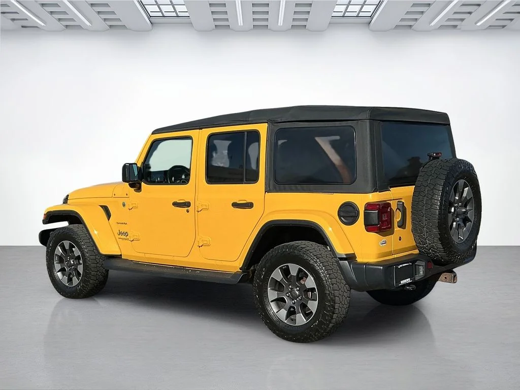 Used 2018 Yellow Jeep Unlimited Sahara image 4