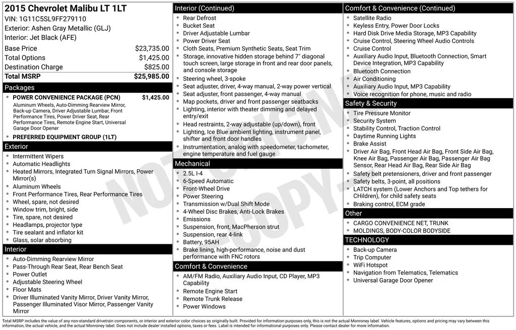 Used 2015 Ashen Gray Metallic Chevrolet LT image 13