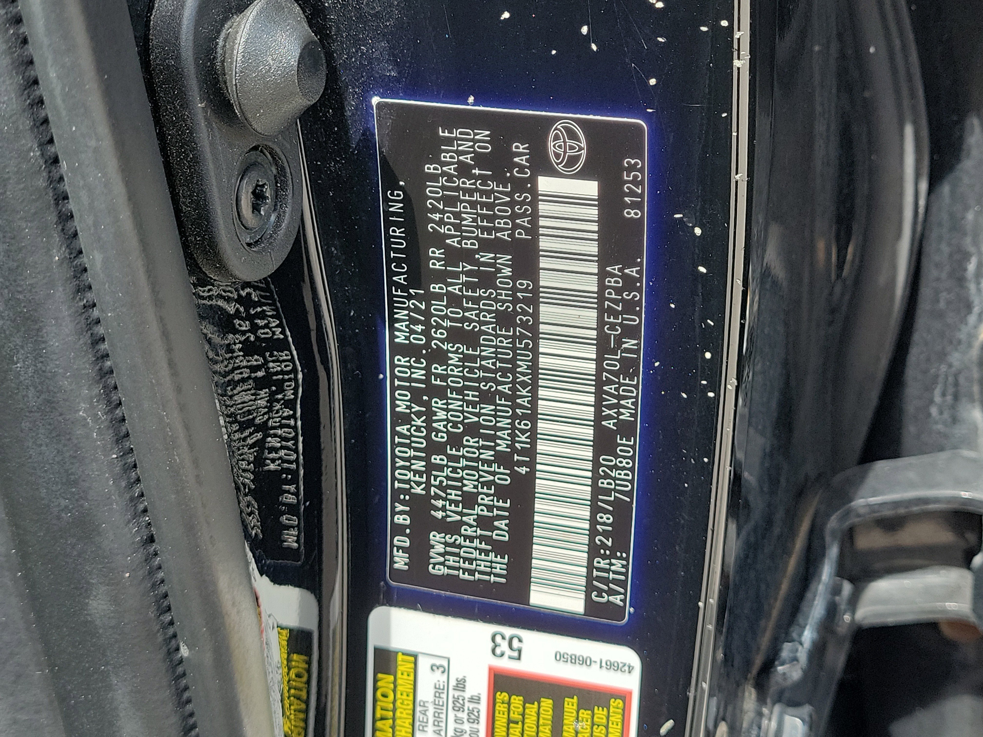 Used 2021 Midnight Black Metallic Toyota XSE image 31