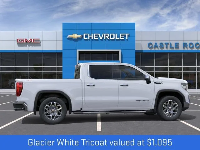 New 2026 Glacier White Tricoat GMC SLT image 6