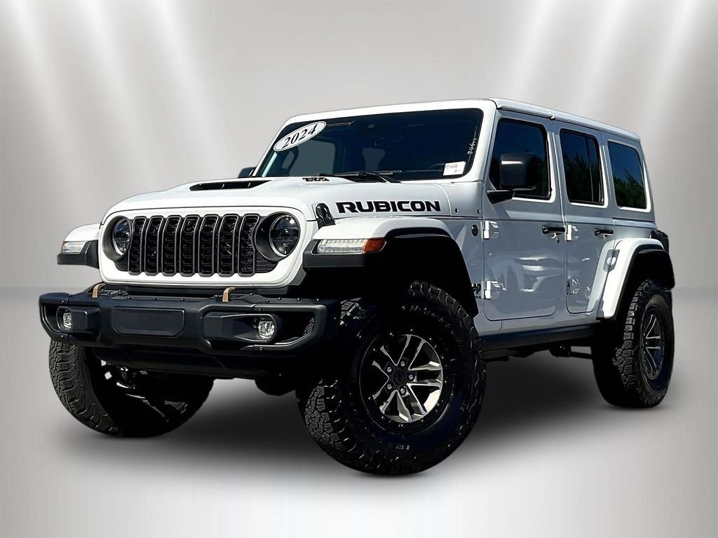 Used 2024 Bright White Clearcoat Jeep Rubicon 392 image 3