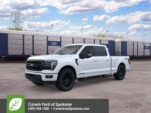 New 2026 Star White Metallic Tri-Coat Ford Lariat image 3