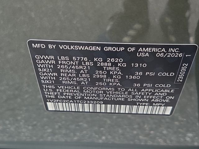 New 2026 Green Volkswagen 2.0T SEL Premium R-Line image 6