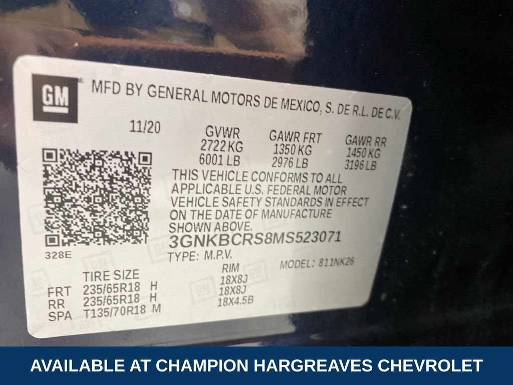 Certified Used 2021 MIDNIGHT BLUE METALLIC Chevrolet LT image 42