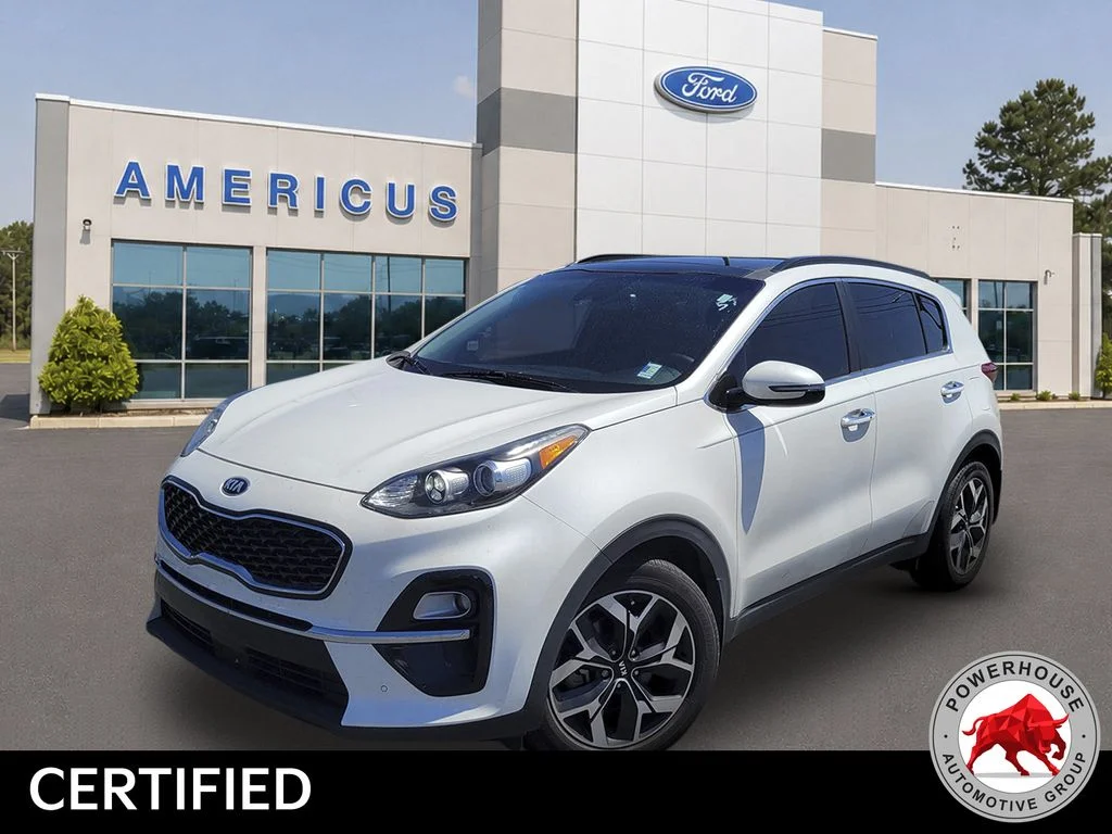 Used 2021 White Kia EX image 1