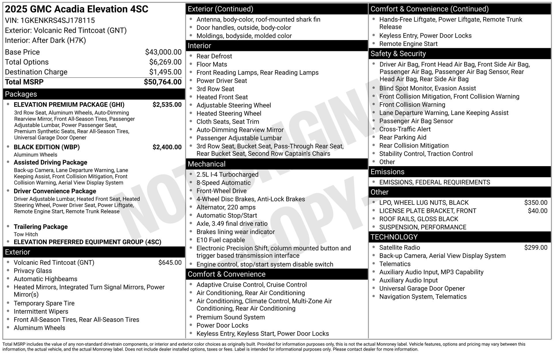 2025 GMC ACADIA - Image 3