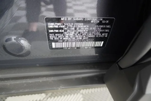 New 2026 MAGNETITE GRAY METALLIC Subaru Limited XT image 12