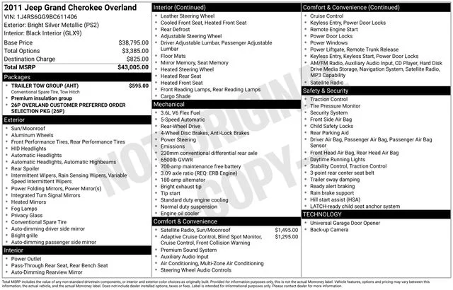 Used 2011 Silver Jeep Overland image 5