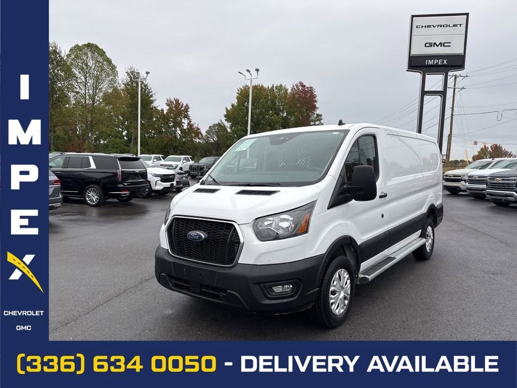 White 2023 Ford Transit Cargo 250 Low Roof RWD Van Rear-Wheel Drive