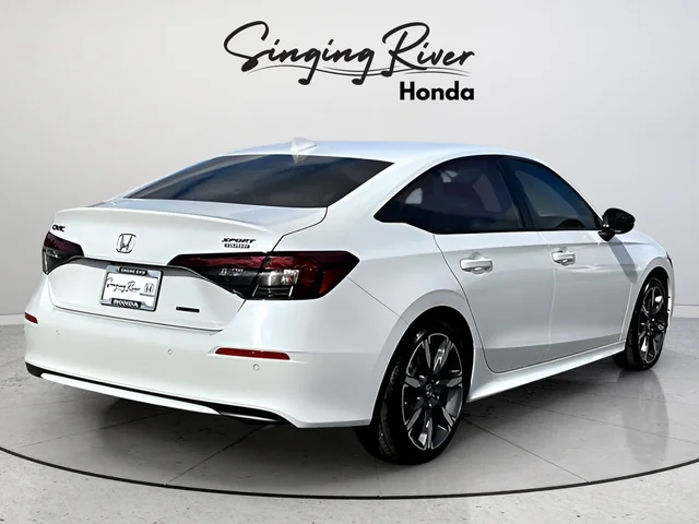 New 2026 Platinum White Pearl Honda 2WD Sport Touring Hybrid image 5