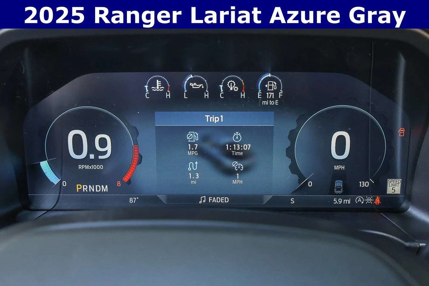 New 2025 Azure Gray Metallic Tri-coat Ford LARIAT® image 27
