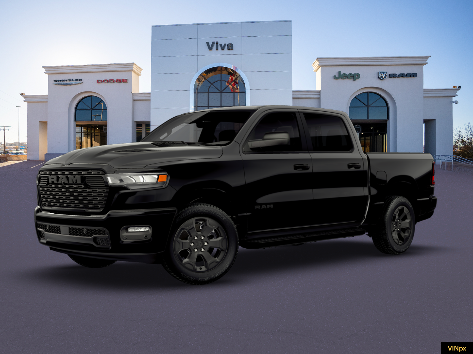 New 2026 Diamond Black Crystal Pearlcoat RAM Express image 2