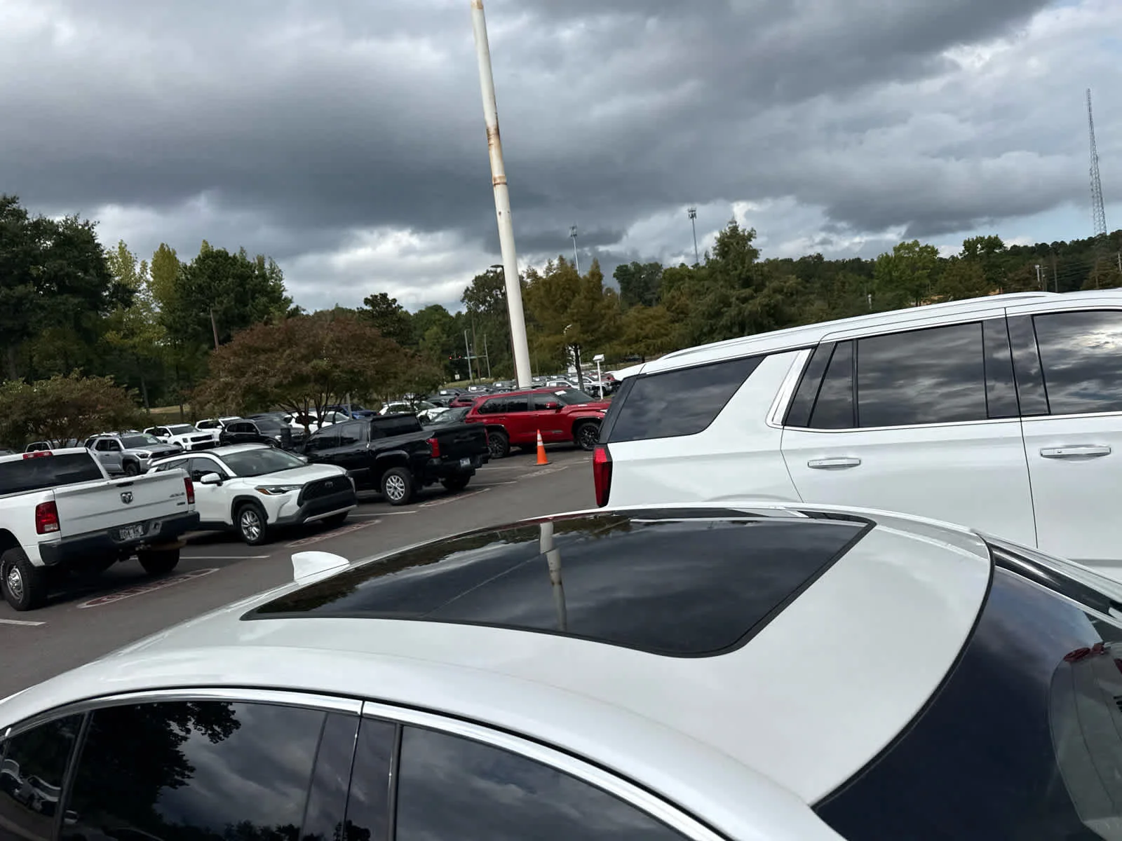 Used 2024 Crystal White Tricoat Cadillac Premium Luxury image 3