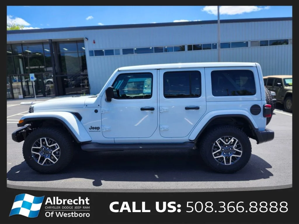 New 2026 Bright White Clear-Coat Exterior Paint Jeep Sahara image 2