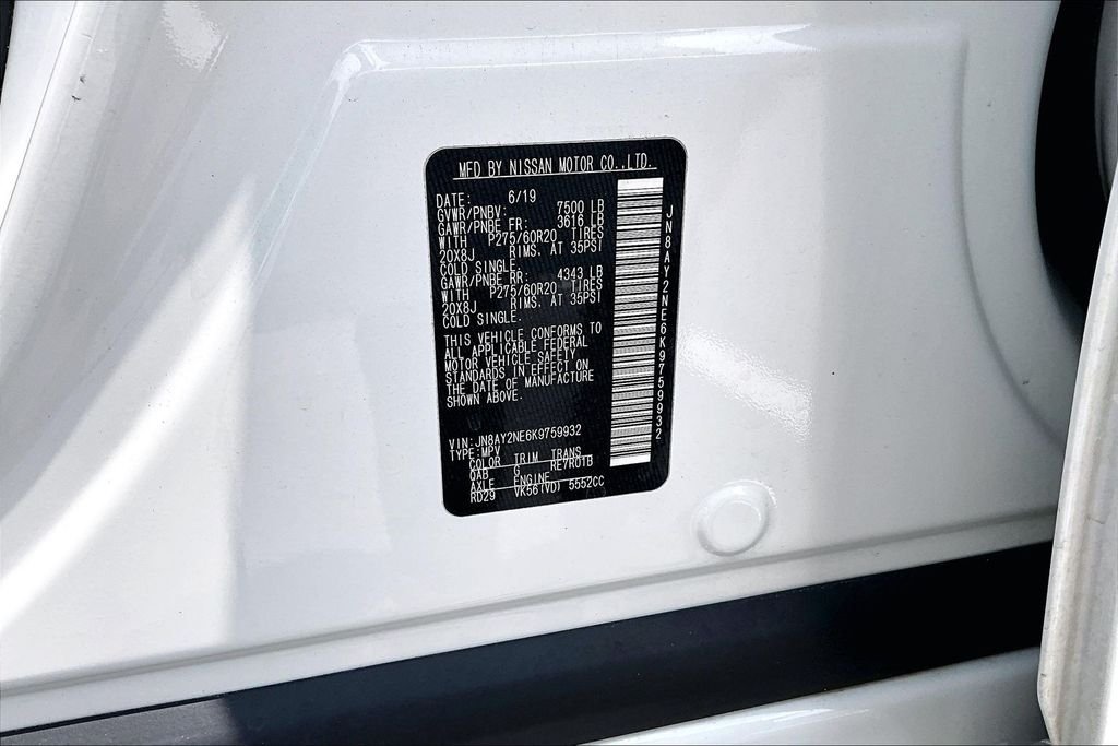 Used 2019 White Nissan Platinum image 15
