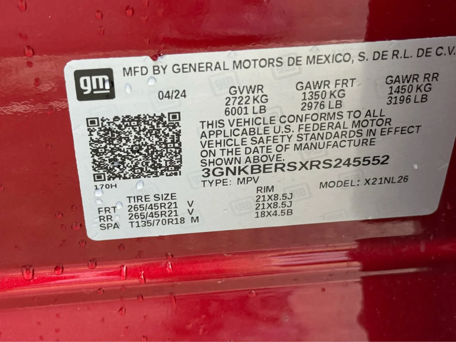Used 2024 Radiant Red Tintcoat Chevrolet RS image 28