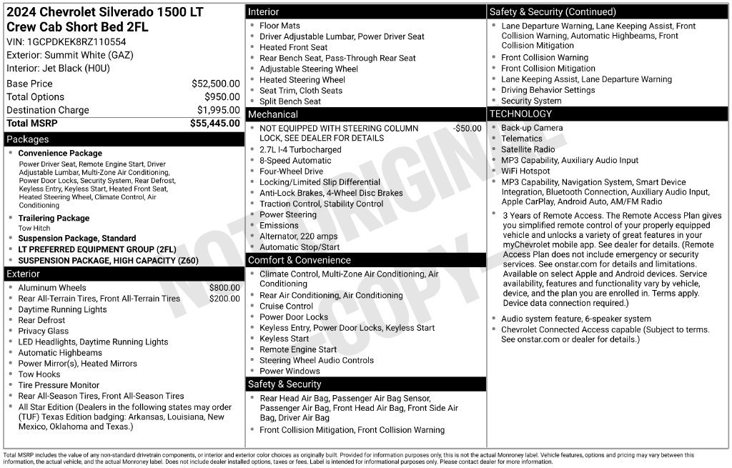 Used 2024 White Chevrolet LT image 23