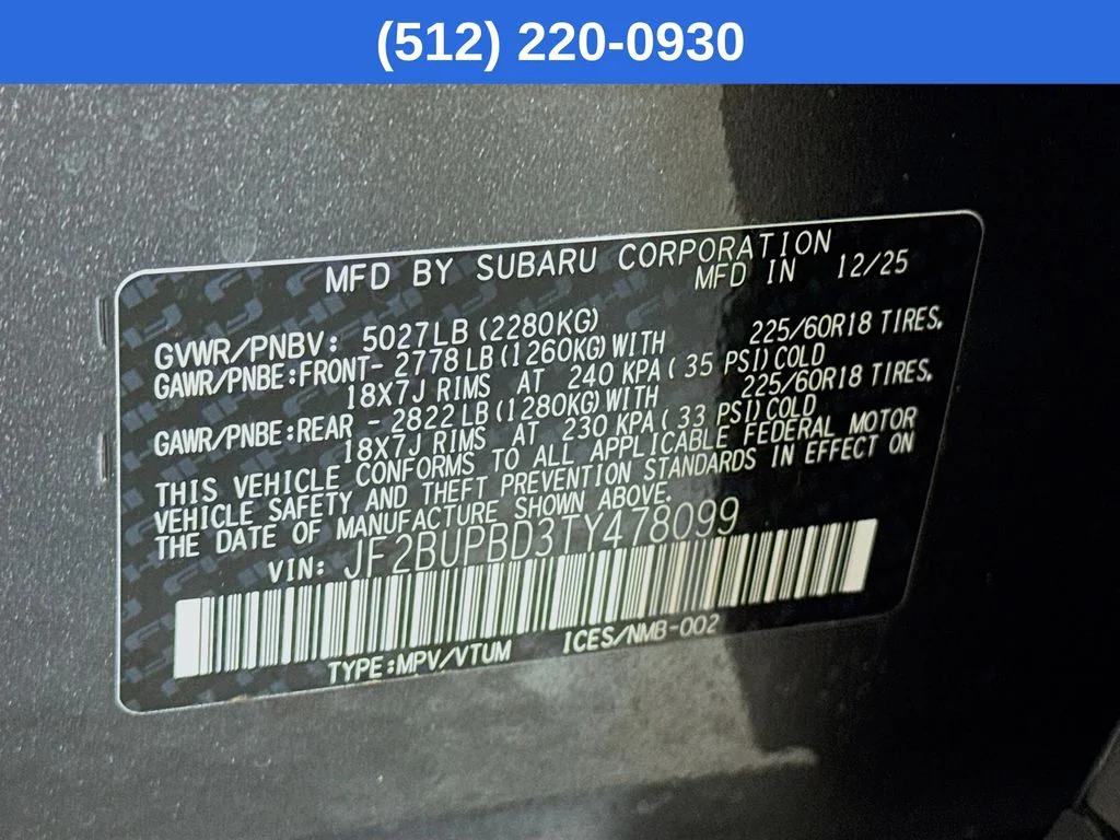 New 2026 Gray Subaru Premium image 41
