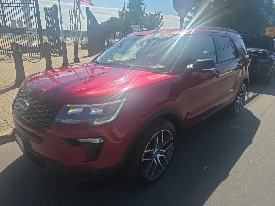Used 2019 Red Ford Sport image 2