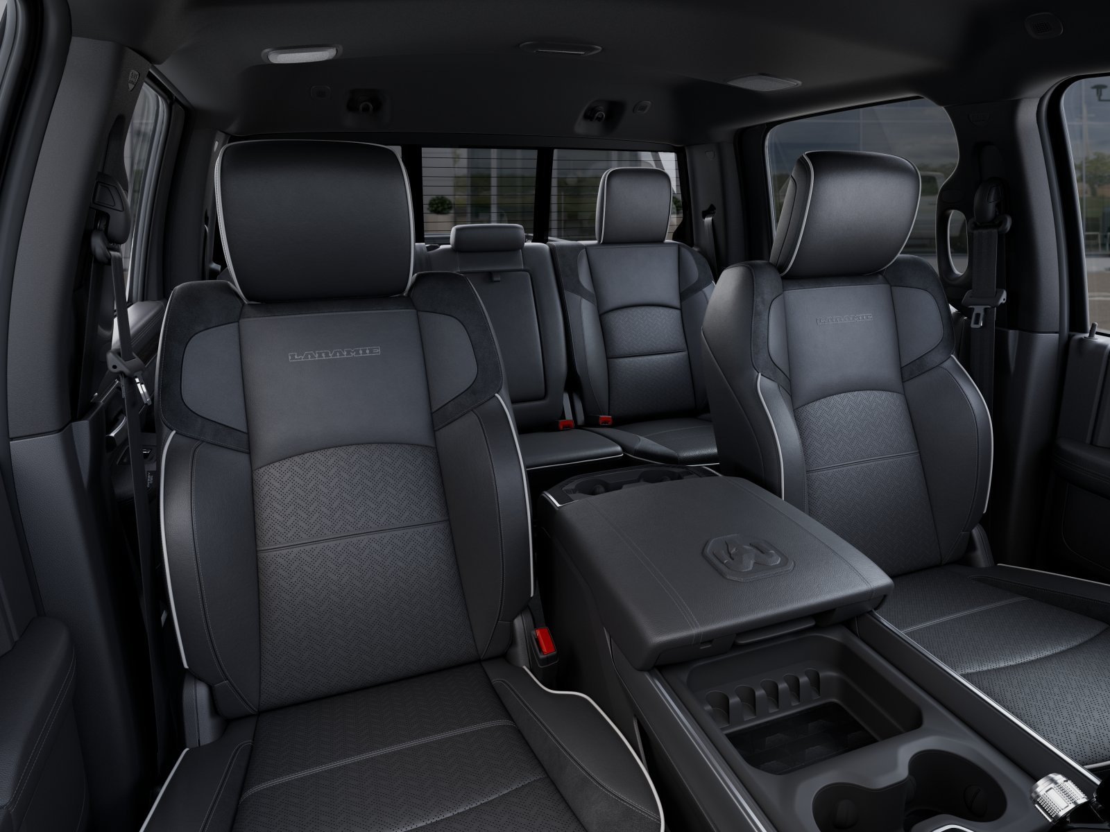 New 2025 Bright White Clear-Coat Exterior Paint RAM Laramie image 35