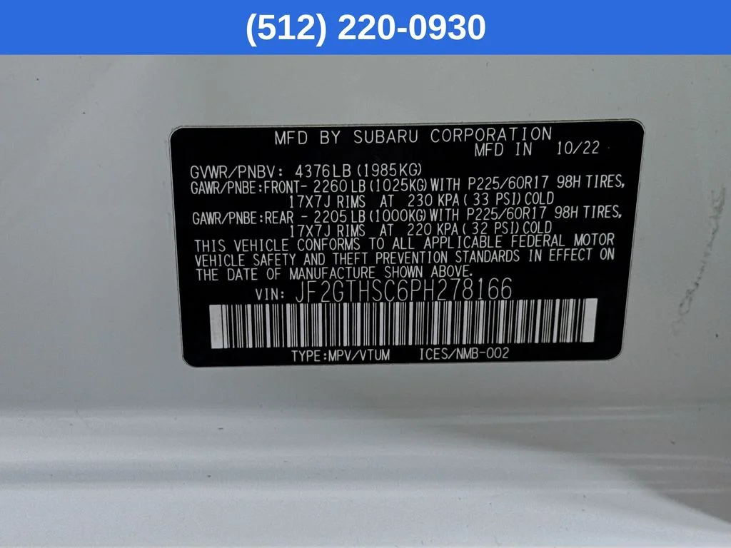 Certified Used 2023 White Subaru Sport image 41