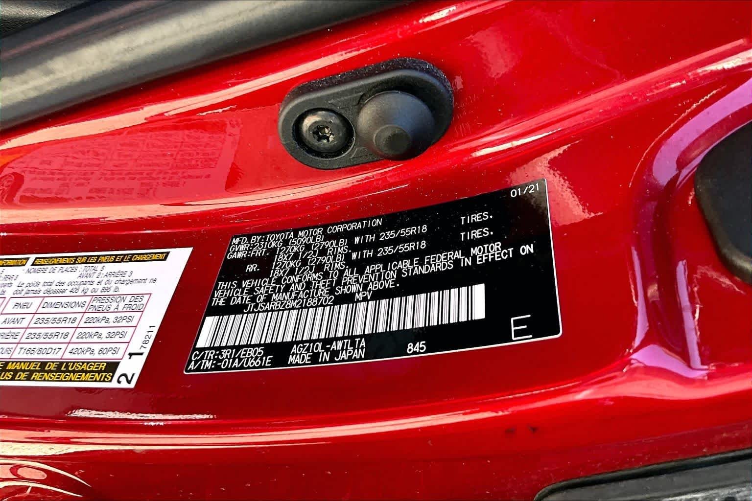 Used 2021 Matador Red Mica Lexus F SPORT image 35
