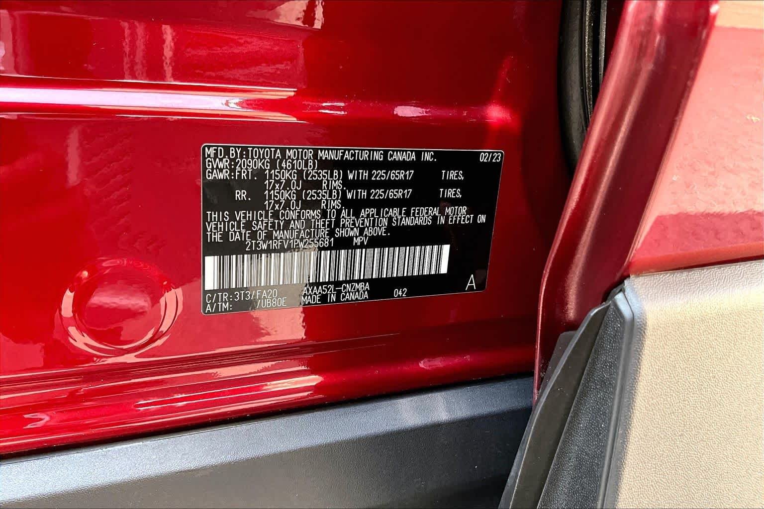Certified Used 2023 Ruby Flare Pearl Toyota XLE image 34