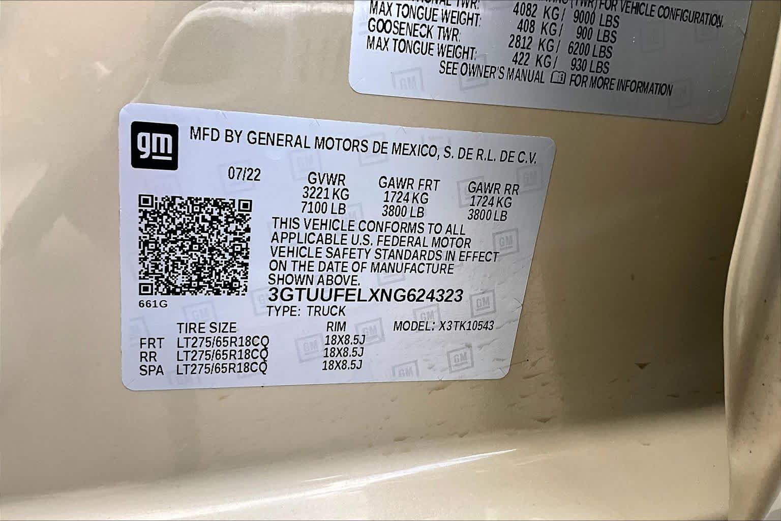 Used 2022 Desert Sand Metallic GMC AT4X image 37
