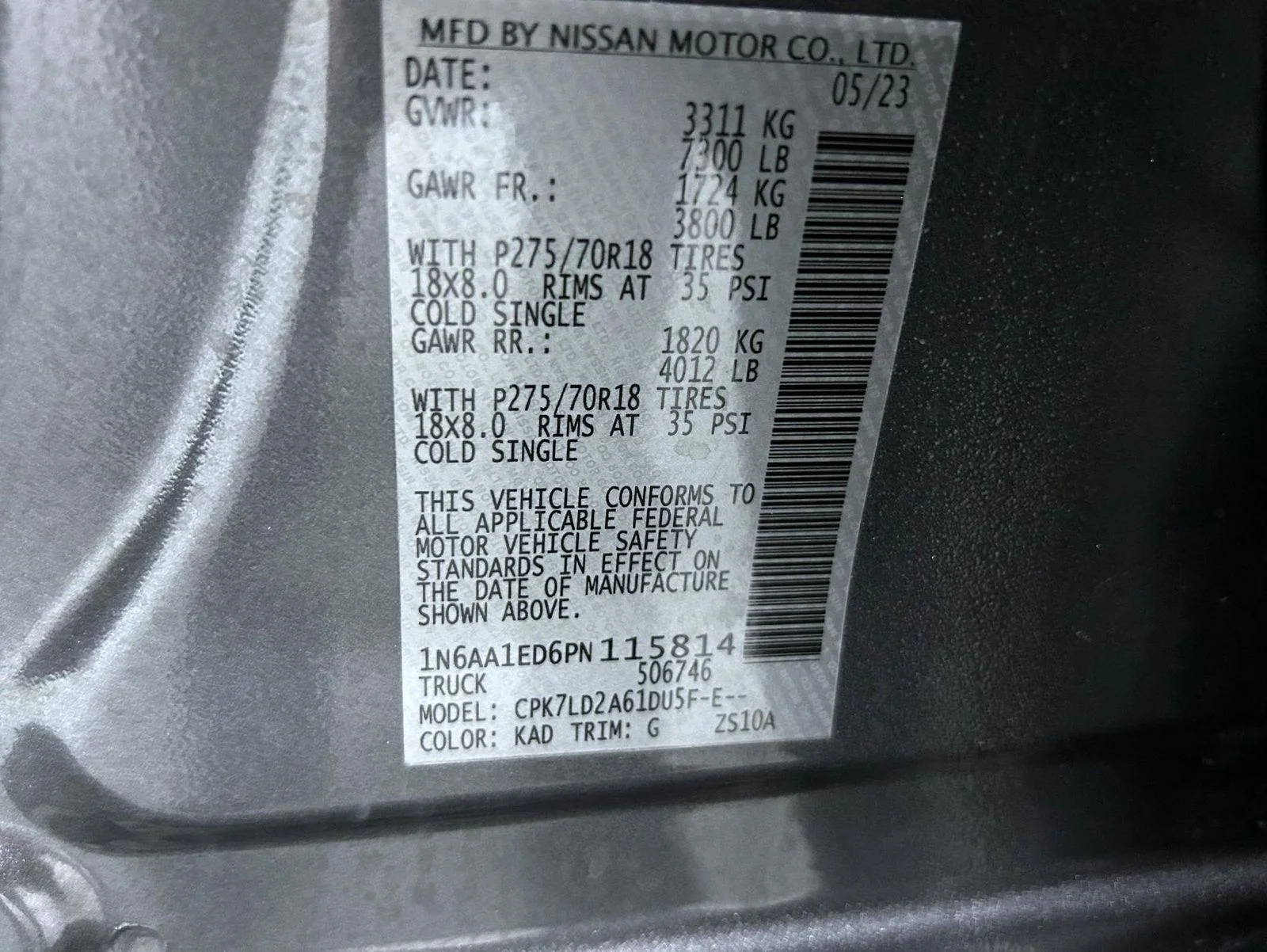 Certified Used 2023 Gray Nissan PRO-4X image 25