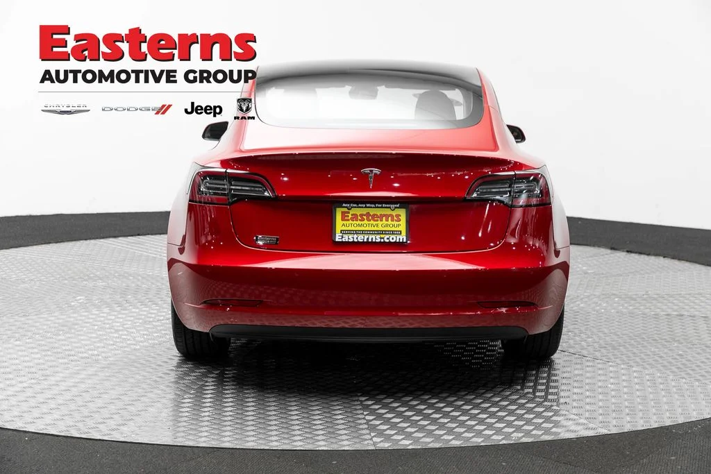 Used 2021 Red Tesla Standard Range Plus image 5
