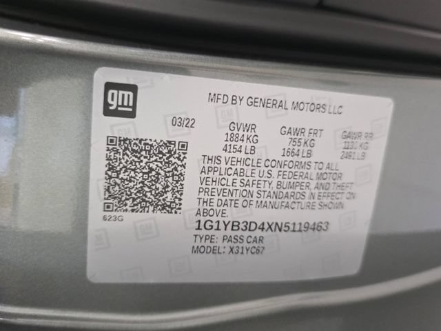 Certified Used 2022 HYPERSONIC GRAY METALLIC Chevrolet 2LT image 27