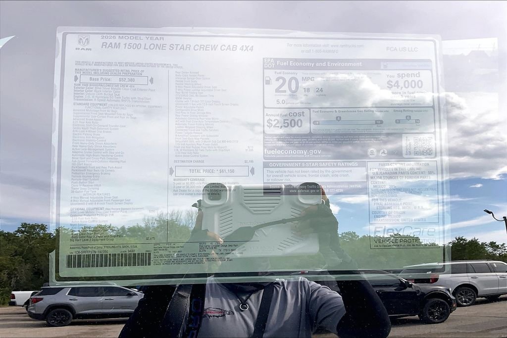 New 2026 Ram 1500 Big Horn/Lone Star 4D Crew Cab