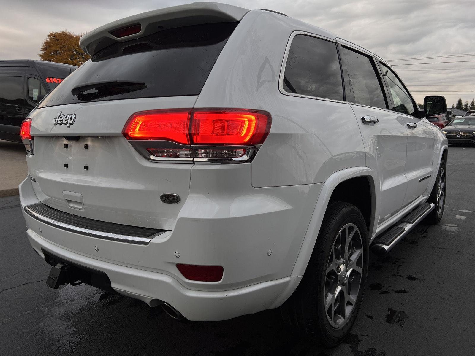 Used 2021 Bright White Clearcoat Jeep Overland image 3
